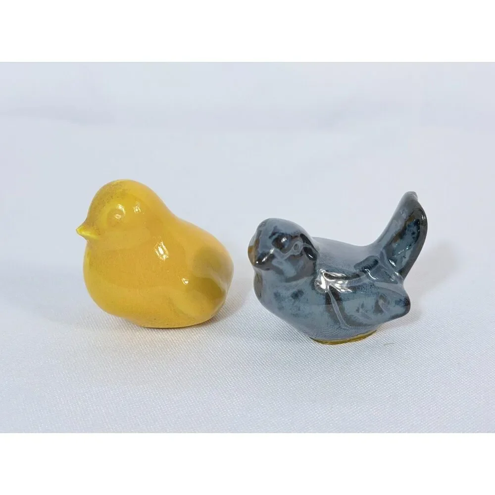 Vintage Bird Water Warble Whistle Shaker Lot of 4 Pheasant Chick Farm Blue